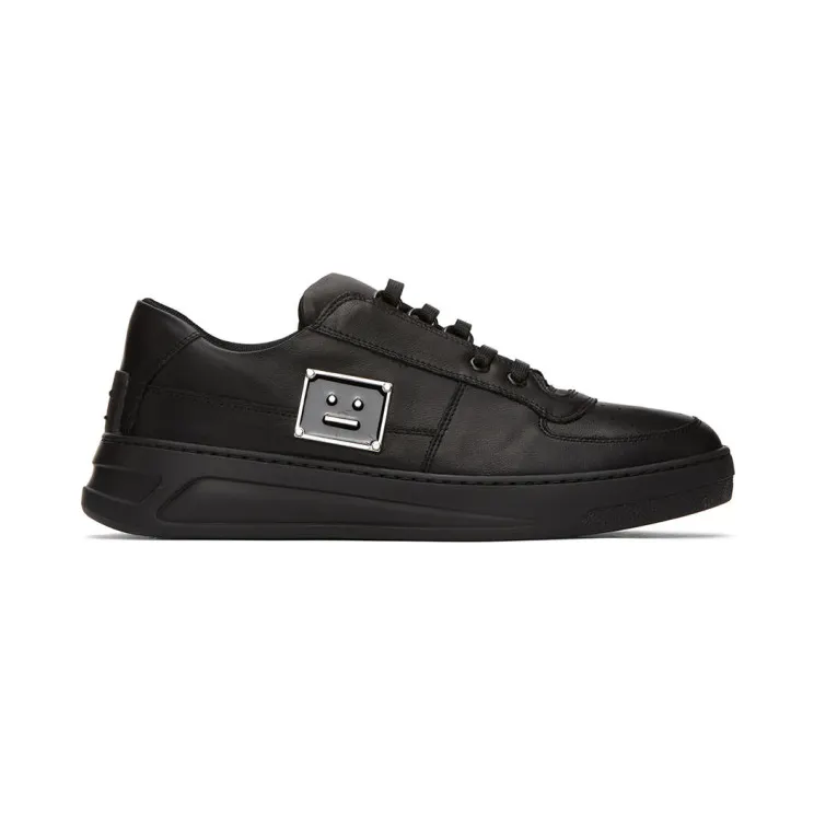Acne Studios Black Perey Lace Up Sneakers (BD0108-)