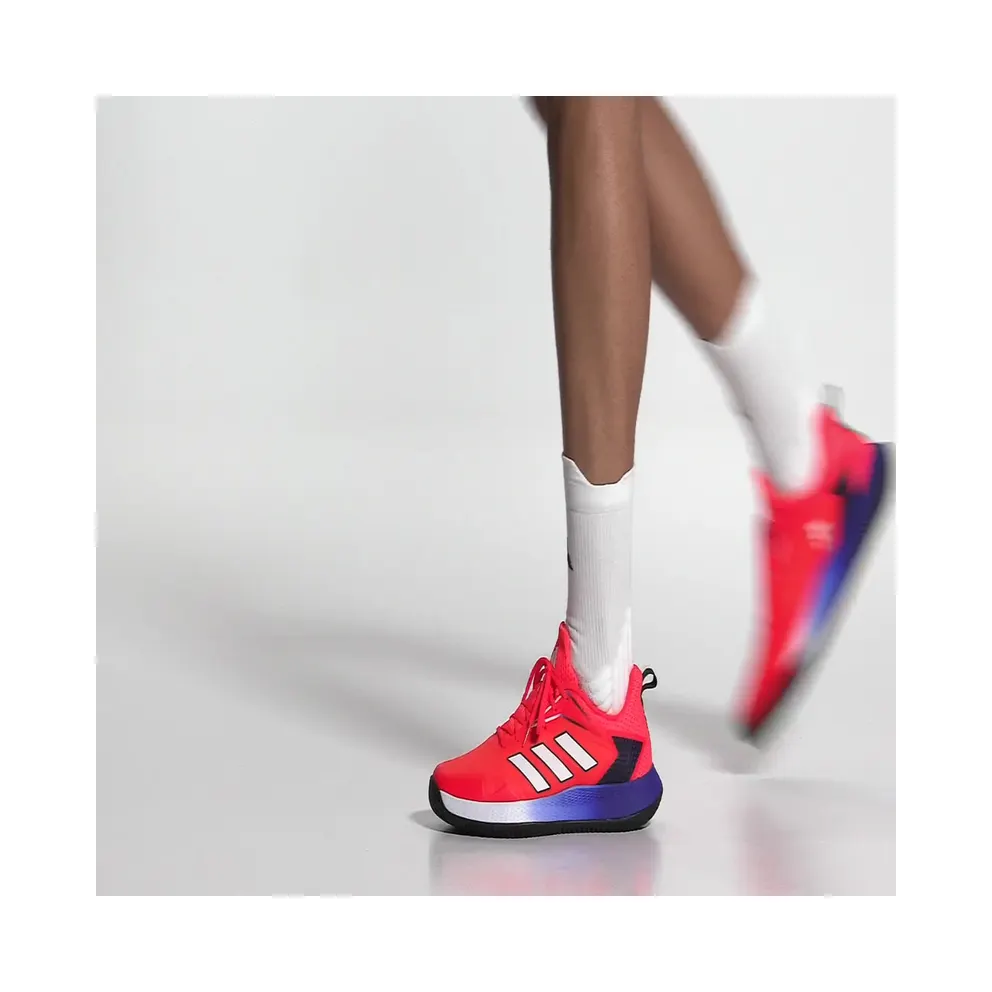adidas Defiant Speed Tennis Shoes Solar Red / Cloud White / Lucid Blue (HQ8452)