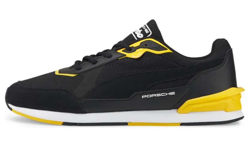 Puma Porsche Legacy Low Racer motorsportschoenen Wit/Zwart (307021-01)