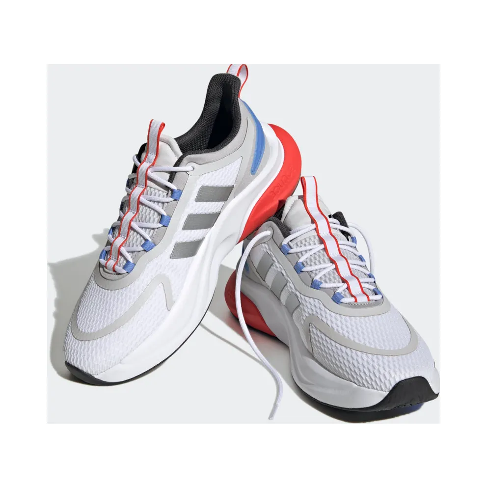 Adidas Alphabounce+ Sustainable Bounce Lifestyle Running Cloud White / Silver Metallic / Blue Fusion (HP6139)