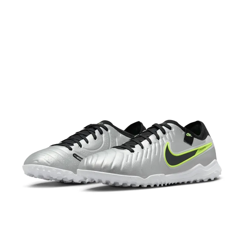 Nike Tiempo Legend 10 Pro TF Metallic Silver Volt Black (DV4336-001)