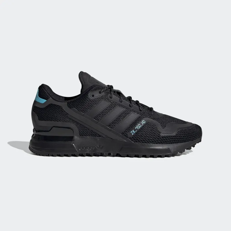 Adidas ZX 750 HD ‘Core Black Cyan’ Core Black/Core Black/Bright Cyan (FV8488)