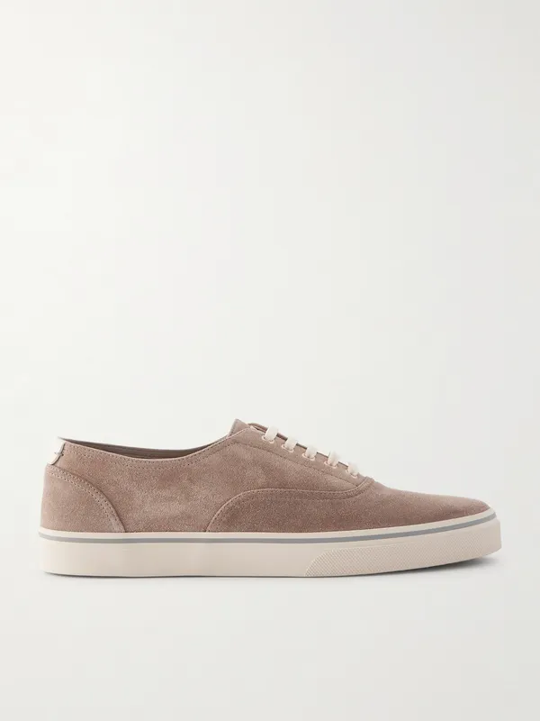 Brunello Cucinelli Suede Sneakers Beige (MZUPIGZ334)