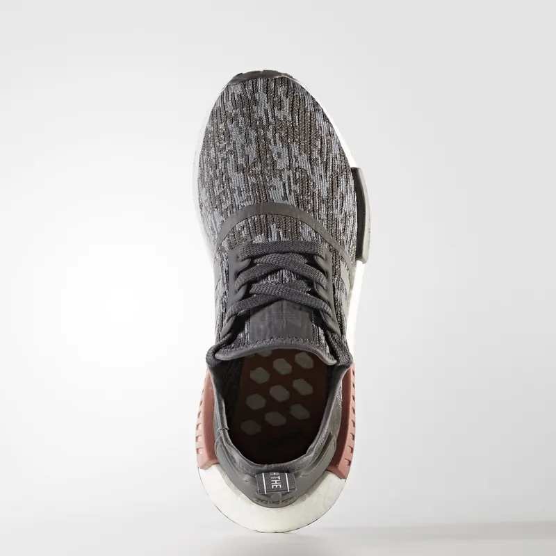 adidas NMD R1 Heather Grey Raw Pink (W) Grey Heather/Grey Heather/Raw Pink (BY9647)