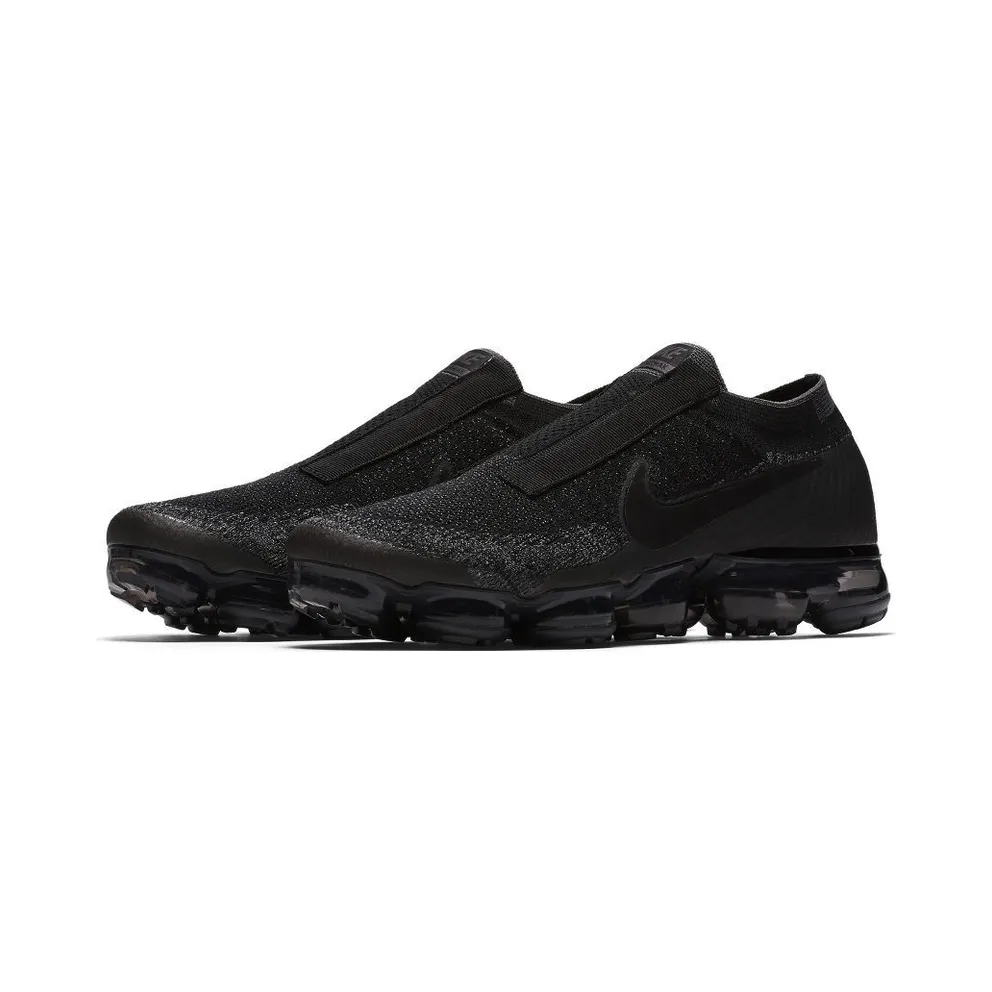 Nike Air VaporMax SE Laceless Triple Black Black/Black-Dark Grey (AQ0581-001)