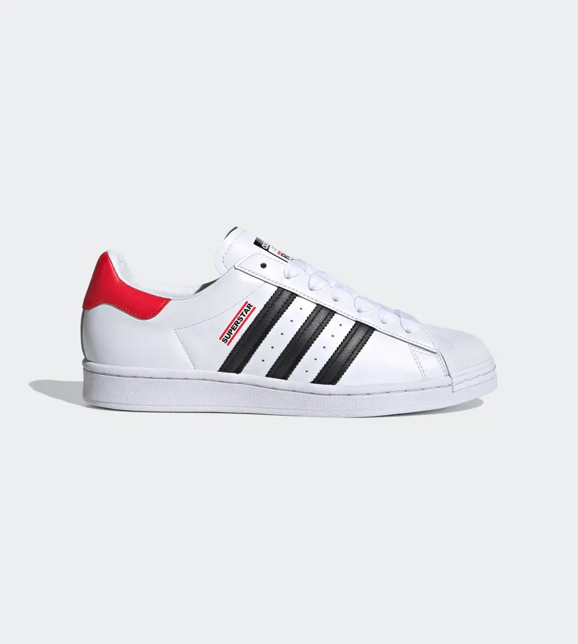 adidas Superstar Run-DMC Cloud White / Core Black / Hi-Res Red (FX7616)