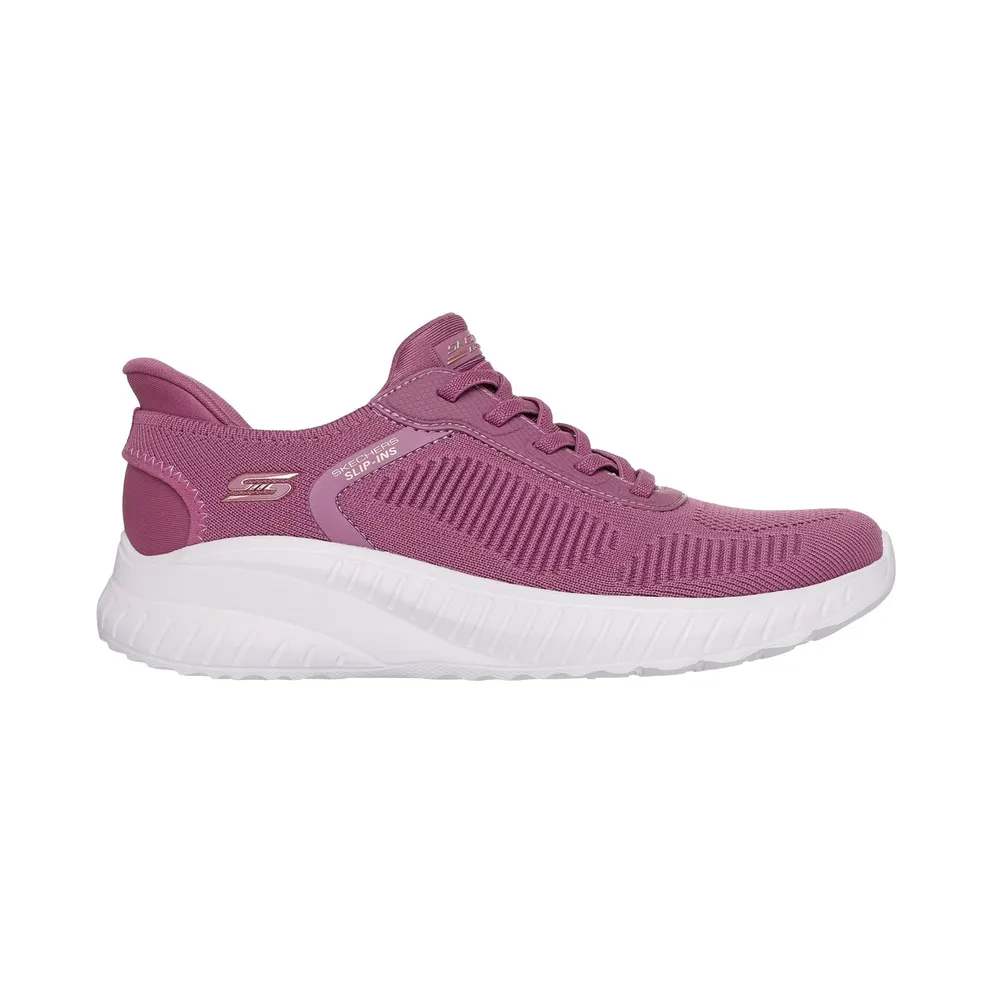 Skechers Slip-ins: BOBS Sport Squad Chaos Sneaker Donker Roos