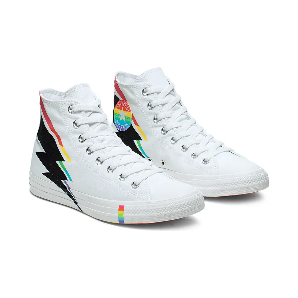 Converse Chuck Taylor All-Star Hi Pride White (2019) White/Black-Multi (165715C)