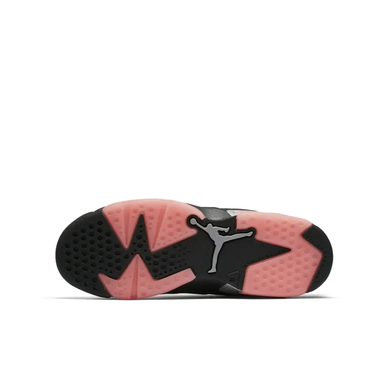 Jordan 6 Retro Low Sunblush (GS) Black/Sunblush-Metallic Silver (768878-022)