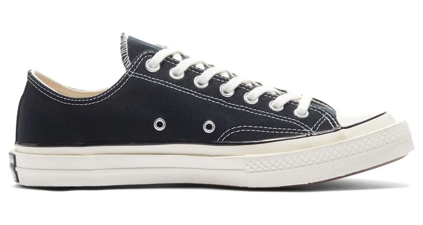 Converse Double Foxing Chuck 70 Low Top Dubbele Zwarte Zoolrand (171017C)