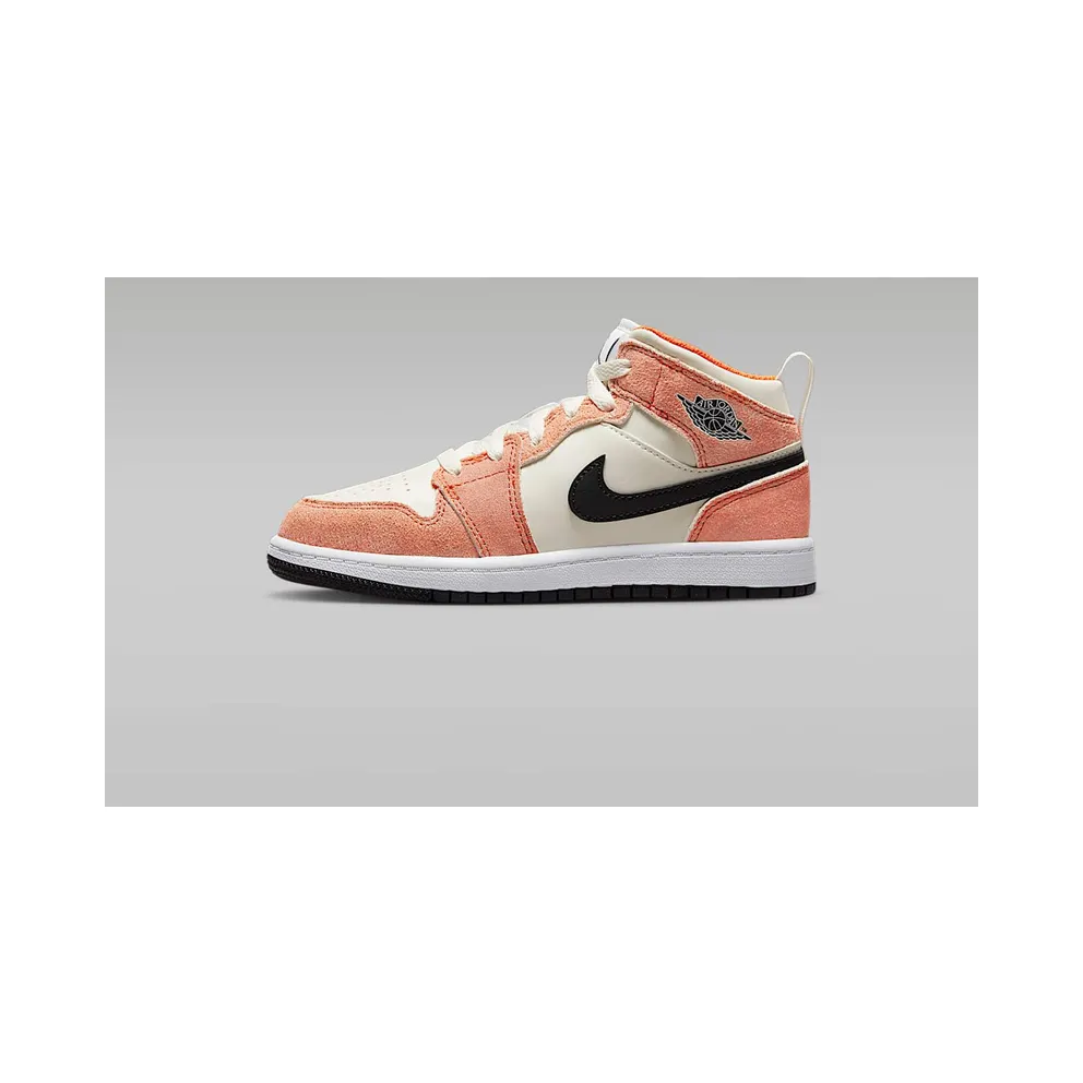Jordan 1 Mid TD “Orange Suede” (DV1341-800)