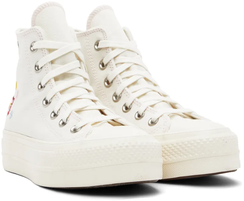 Converse Chuck Taylor All Star Lift Platform Floral Embroidery (A02198C)