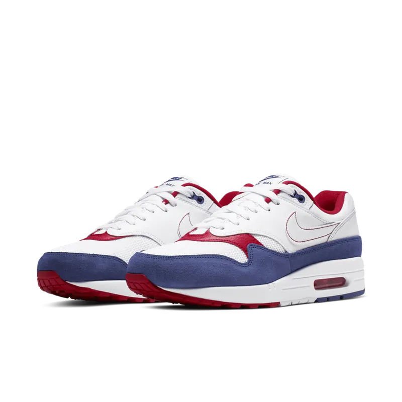 Nike Air Max 1 White Red Blue White/White-Deep Royal Blue (CJ9927-100)