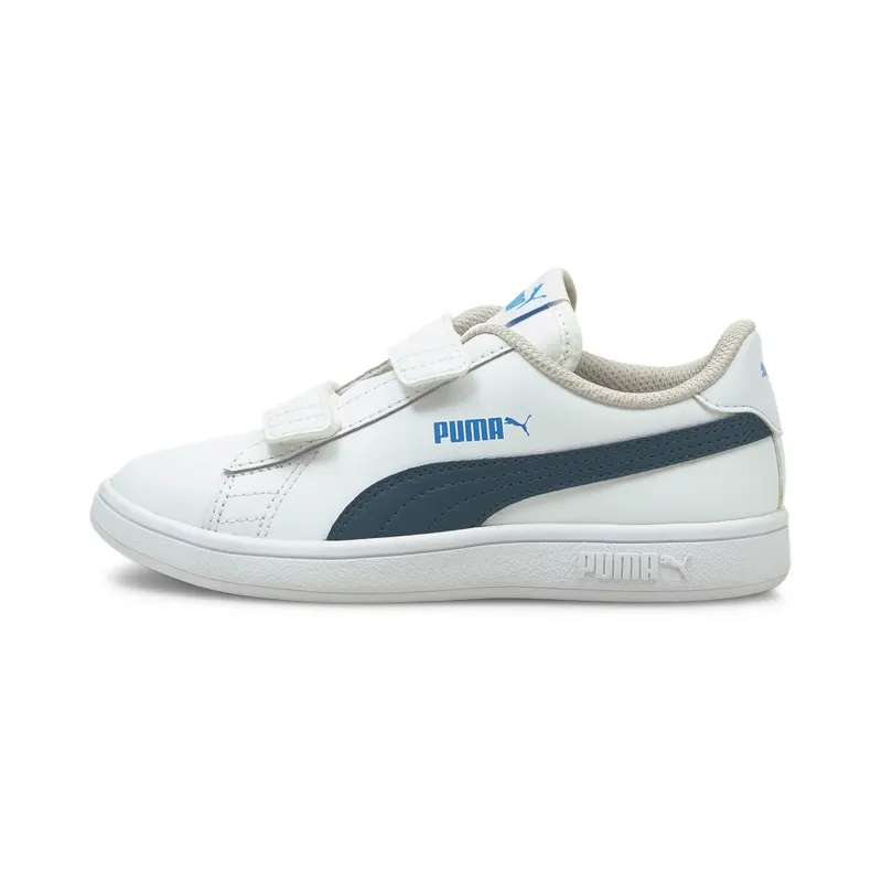 PUMA Smash V2 Kids’ White/Intense Blue (365173-30)