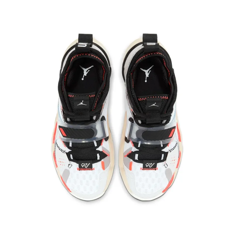 Jordan Why Not Zer0.3 White Bright Crimson Black (GS) White/Bright Crimson-Black (CD5804-101)