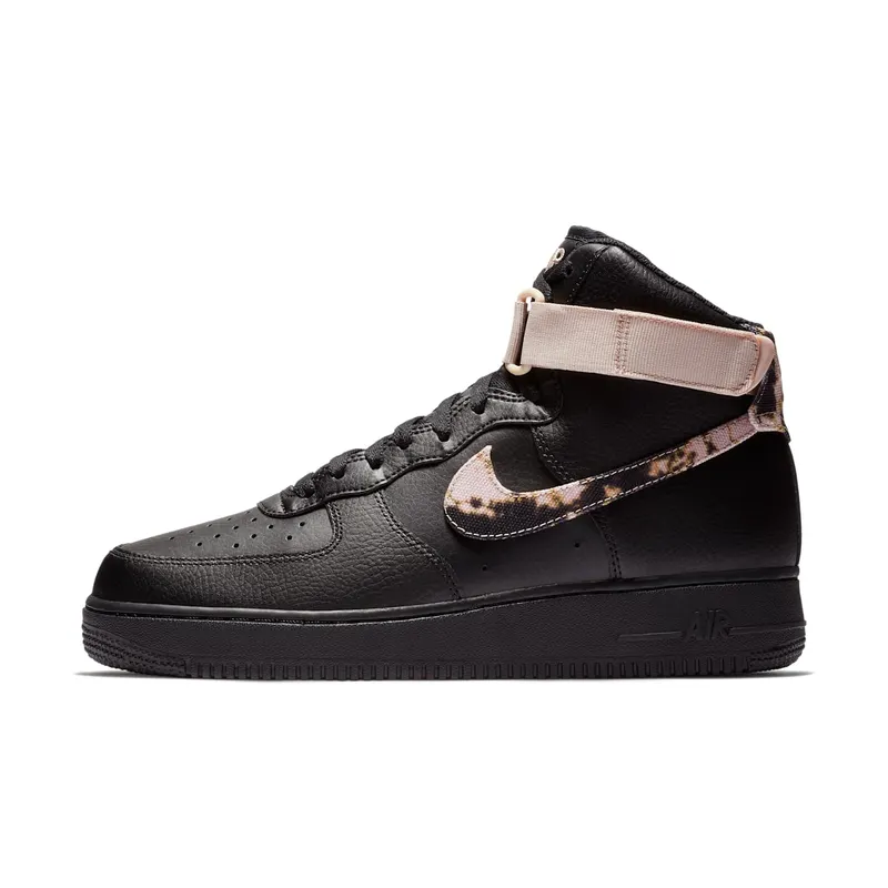 Nike Air Force 1 High Acid Wash Pack Black Black/White-Particle Beige (AR1954-002)