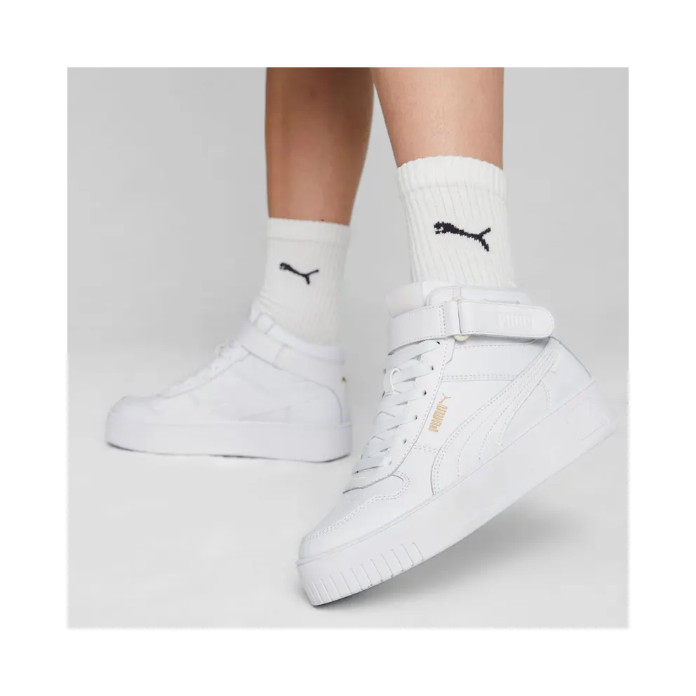 Puma Carina Street halfhoge Gold/White (392337-01)