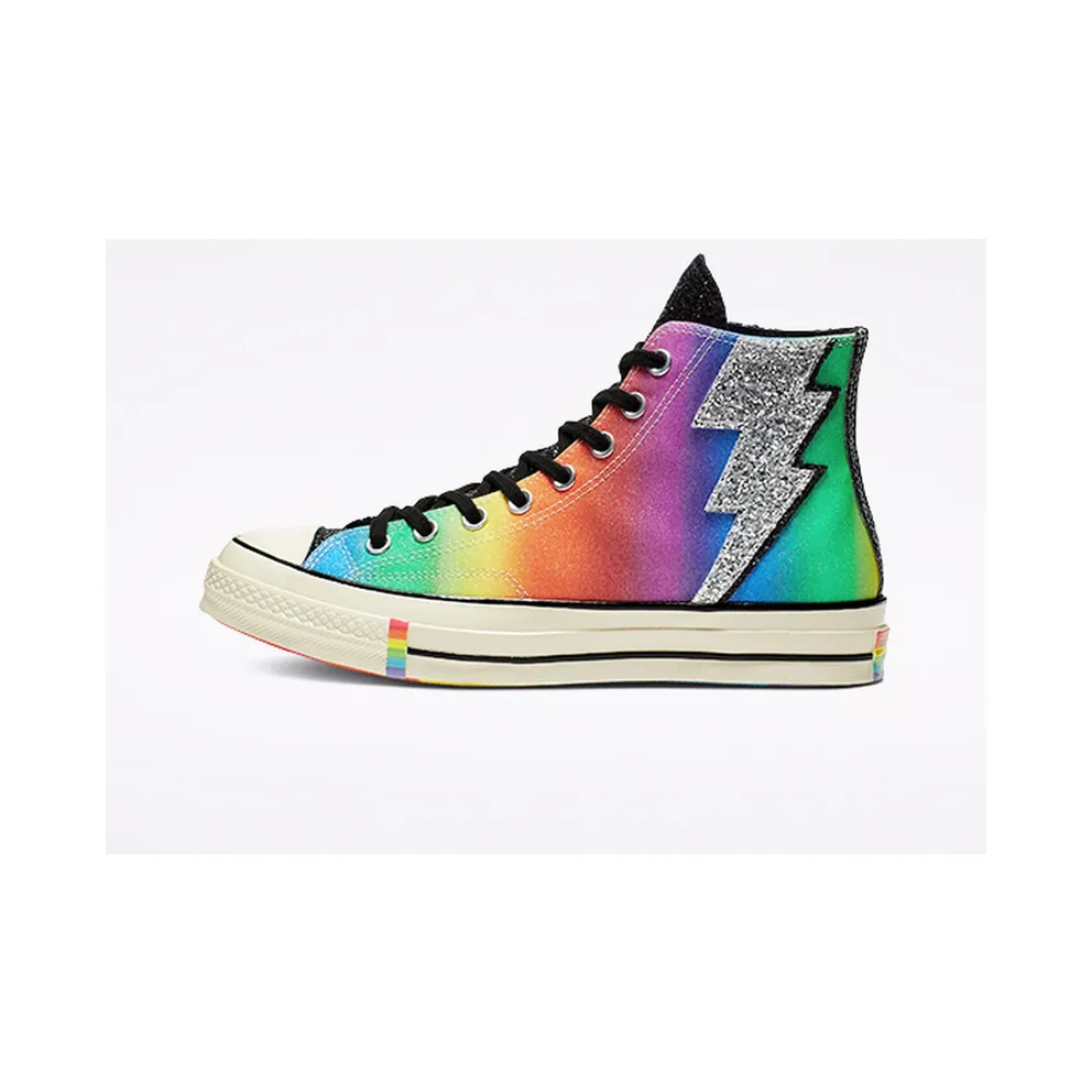 Converse Chuck Taylor All-Star 70s Hi Pride Rainbow (2019) Black/Egret-Multi (165713C)