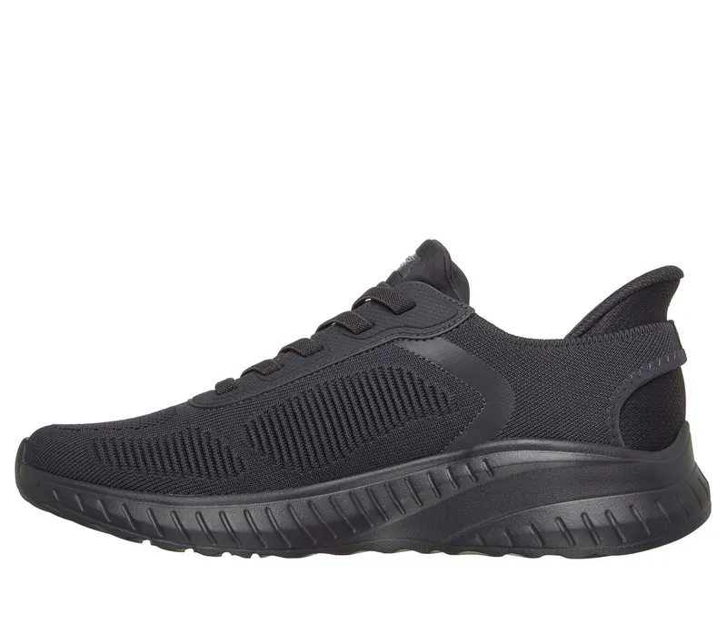 Skechers Slip-ins: BOBS Sport Squad Chaos – Solid Step Sneaker Donker Houtskool