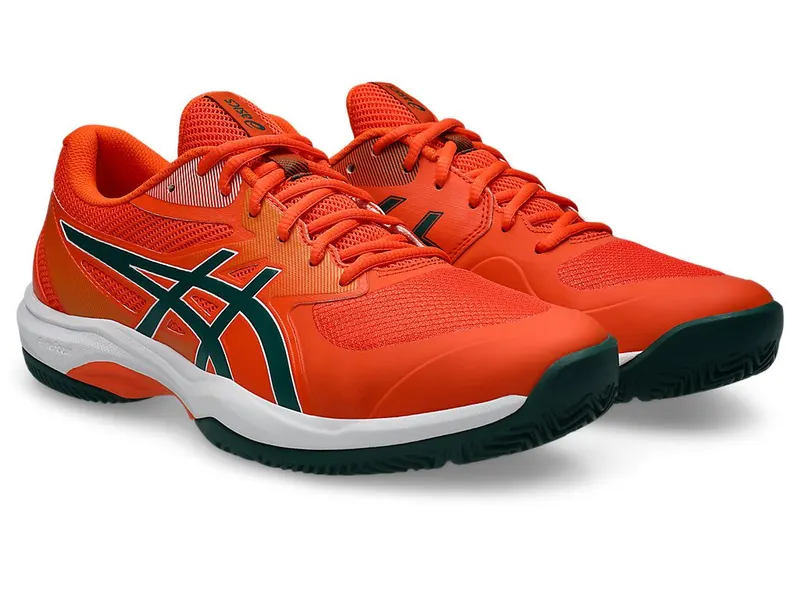 ASICS GAME FF PADEL “Energy Orange / Jewel Green” (1041A493-800)