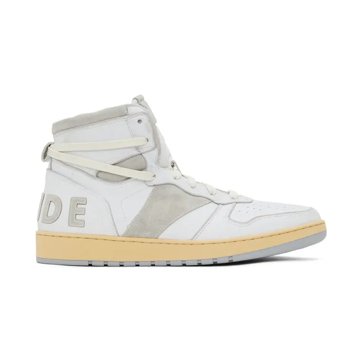 Rhude White & Grey Rhecess Hi Sneakers (RHFW21FO24039554)