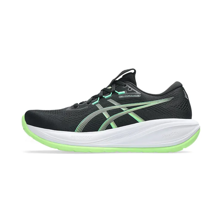 ASICS GEL-CUMULUS 28 “Black / Illuminate Green” (1011C143-001)