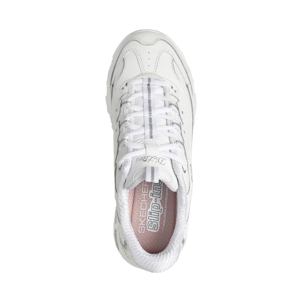 Skechers Slip-ins: D’Lites – Winning Choice Sneaker White/Silver