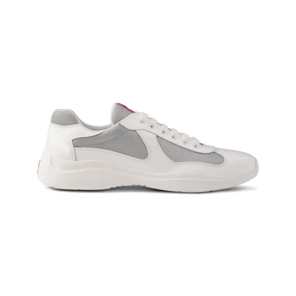 Prada Patent Leather and Technical Fabric America’s Cup “White/Grey” (4E3400 F G000 ASZ F0J36)