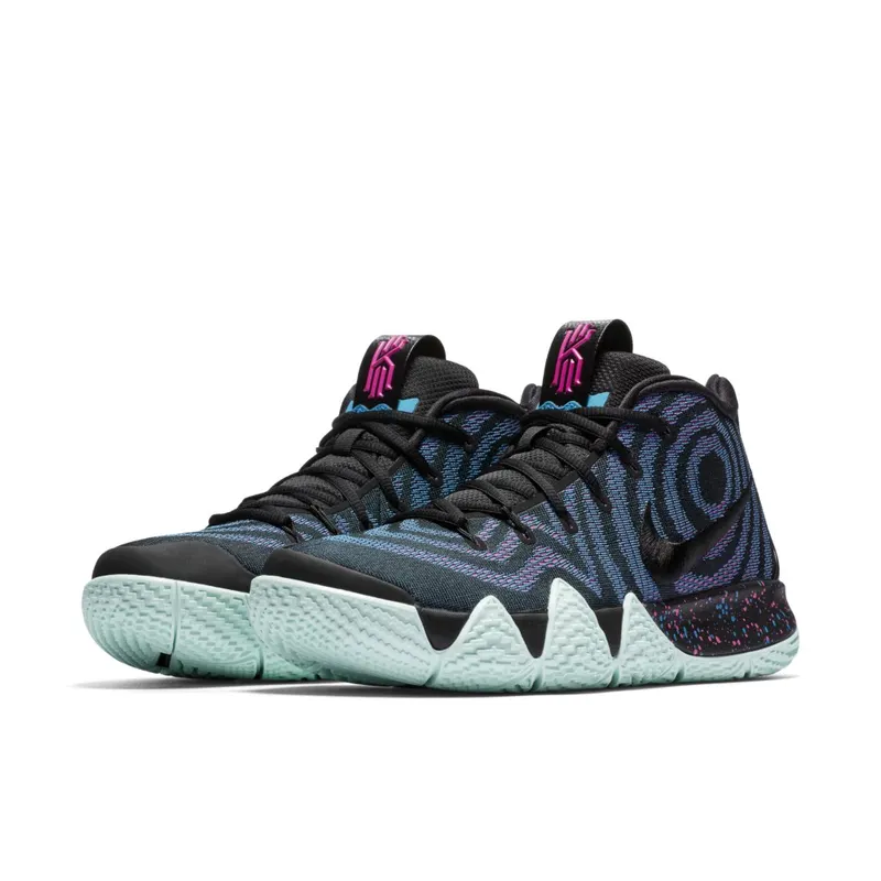 Nike Kyrie 4 80s (Decades Pack) Black/Black-Laser Fuchsia (943806-007)
