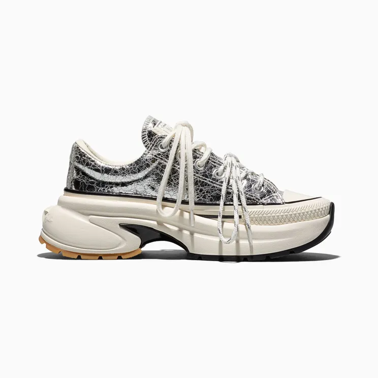 Converse Run Star Crush Distressed Patent Pure Silver Egret (A24282C)