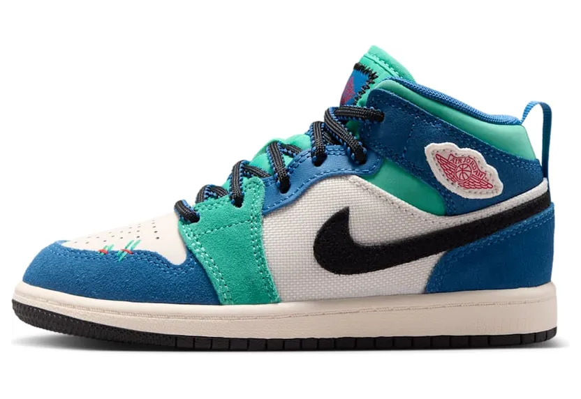 Air Jordan 1 Chalk/True Blue/Kinetic Green/University Red (IO2056-100)