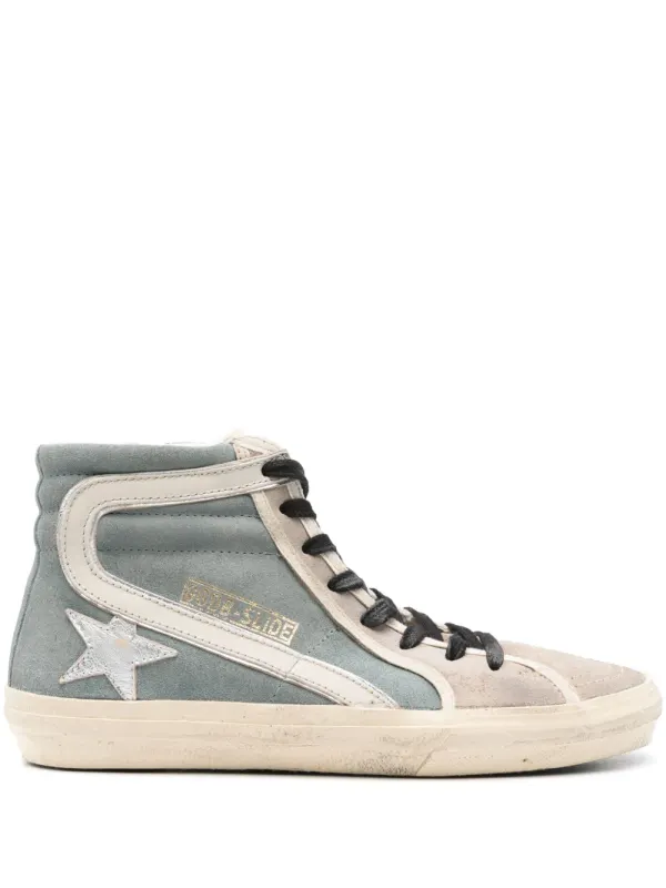 Golden Goose Slide Sneakers aus Wildleder – Blau (GWF00115F006133)