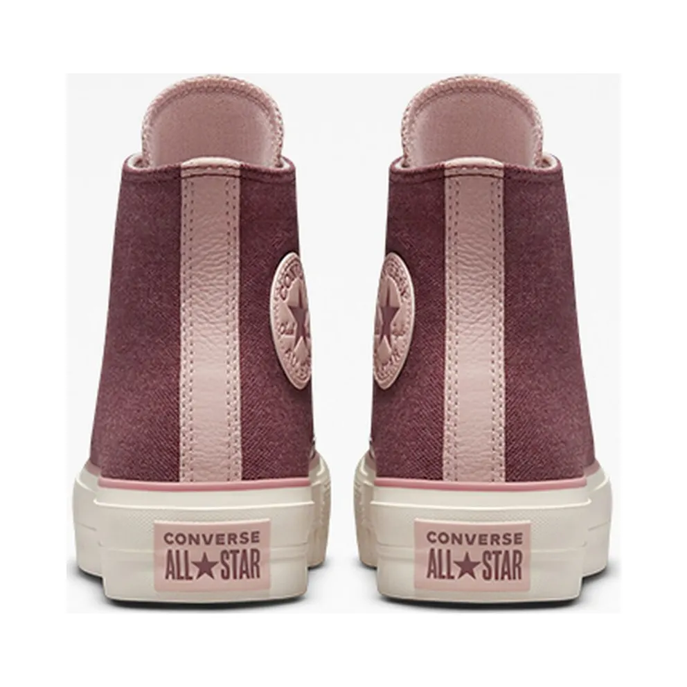 Converse Chuck Taylor All Star Lift Platform Tonal Materials Dark Wine/stone Mauve/egret (A03721C)