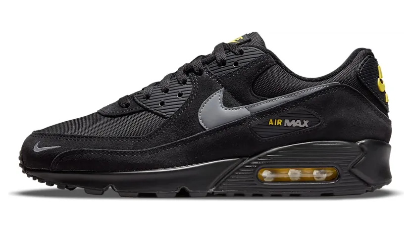 Nike Air Max 90 “Black / Yellow Strike / Metallic Cool Grey” (DO6706-001)
