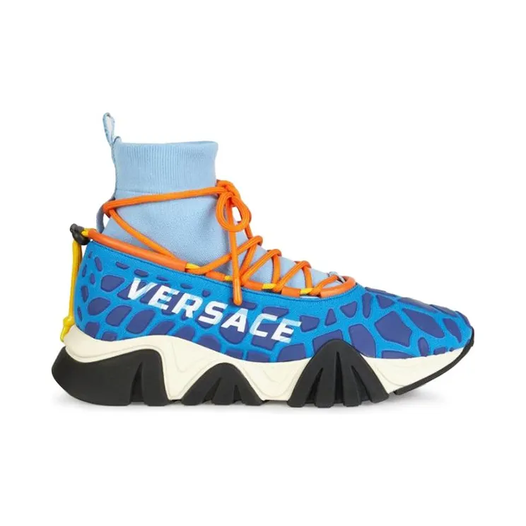 Versace Squalo Knit High Drawstring Blue