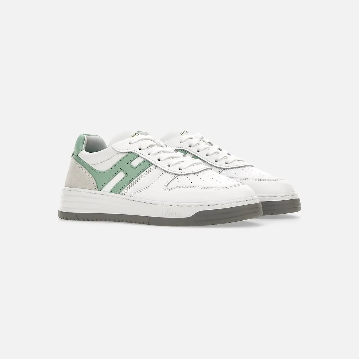 Sneakers Hogan H630 Green White Grey (HXW6300EU50ODZ0XPX)
