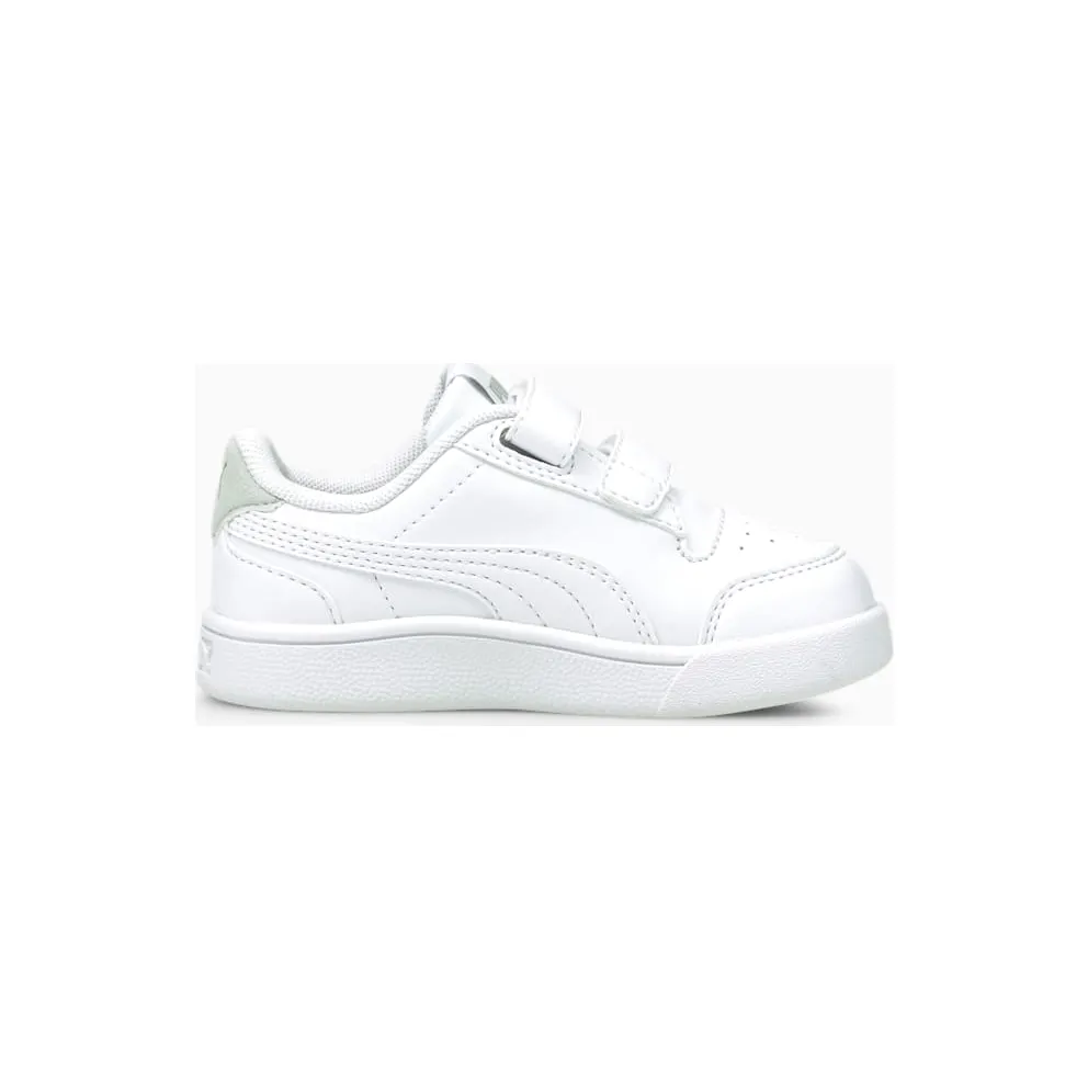 PUMA Shuffle V Babies’ White/Gray Violet/Gold (375690-01)