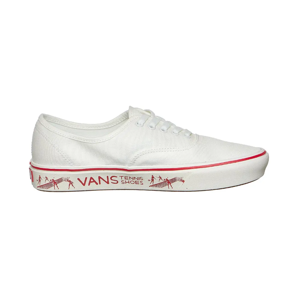 Vans Comfycush Authentic Blanc De Blanc / Red (VN0A3WM748C1)