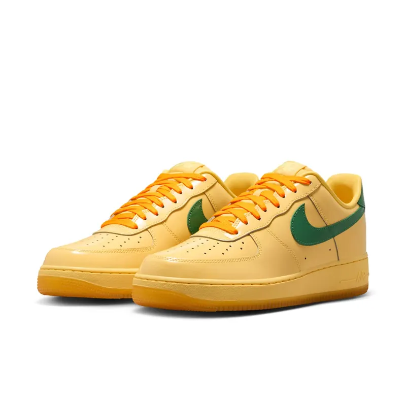 Nike Air Force 1 Low “Patent Leather Topaz Gold Pine Green” (IO4489-700)