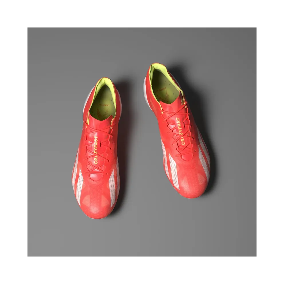 adidas Crazyfast+ FG Solar Red Cloud White Team Solar Yellow (IE2416)