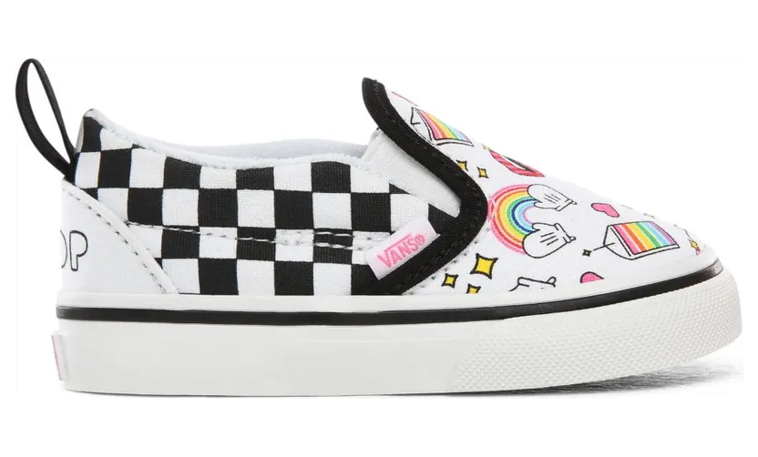 VANS Flour Shop Slip-on V Peuterschoenen (Wit)