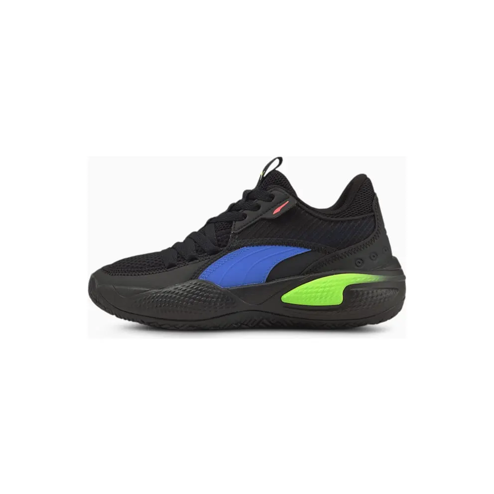 Puma Court Rider Pop Youth Basketball Black/Blue (37610801)