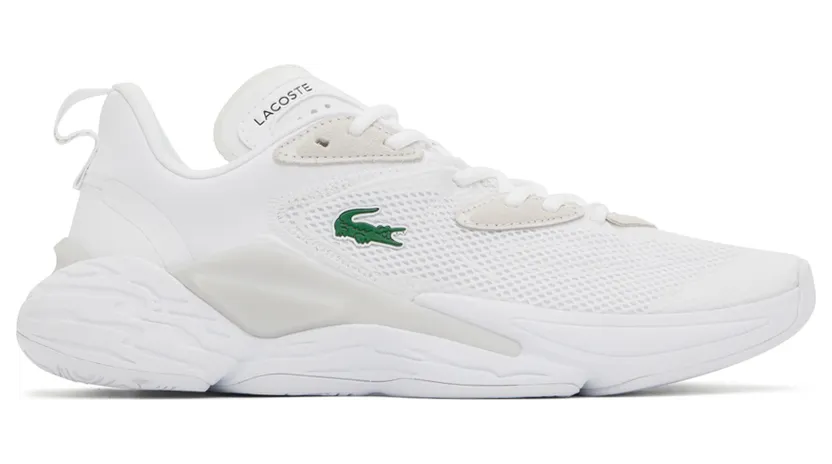 Lacoste White Aceshot Sneakers (43SMA0013)
