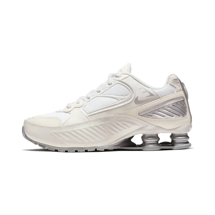 Nike Shox Enigma “Phantom / White / Pale Ivory / Metallic Silver” (BQ9001-003)