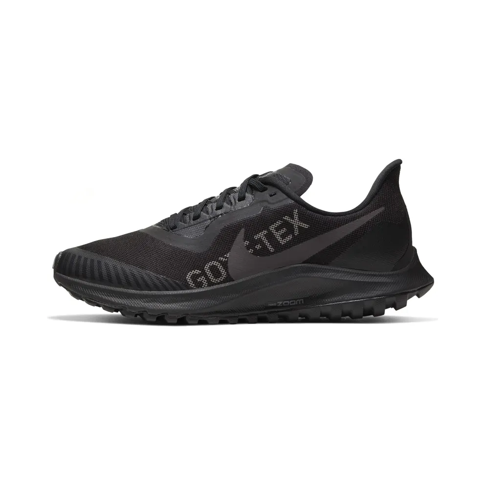 Nike Air Zoom Pegasus 36 Trail Gore-tex Black (W) Black/Total Orange-Thunder Grey (BV7763-001)