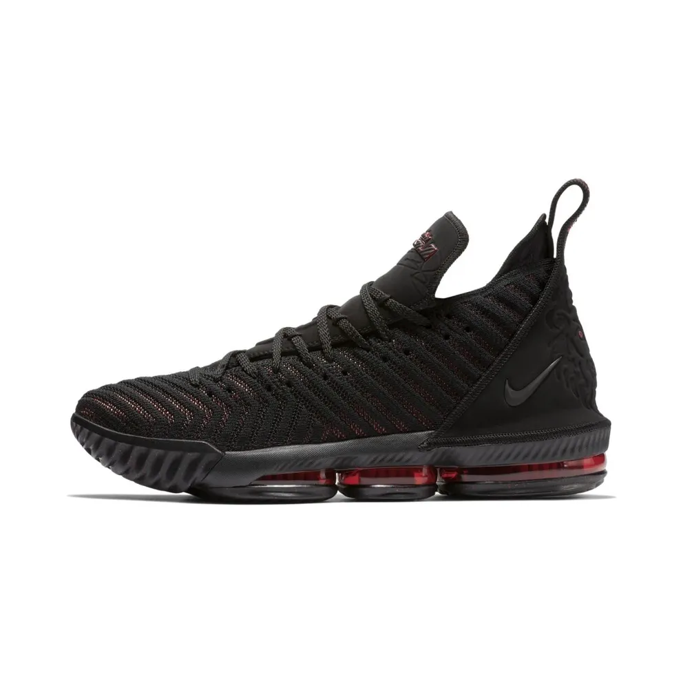 Nike LeBron 16 Fresh Bred Black/Black-University Red (AO2588-002)