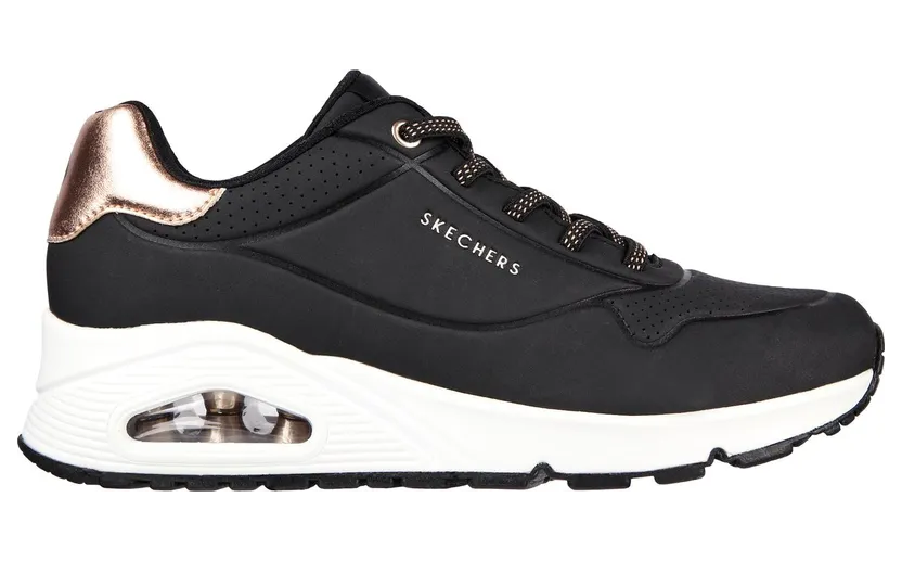 Skechers UNO – Shimmer Away Sneaker Black