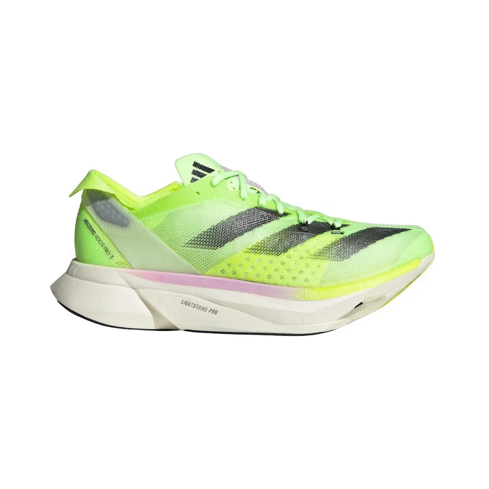 adidas Adizero Adios Pro 3 Aurora Black Zero Metalic Lucid Lemon (IG6429)