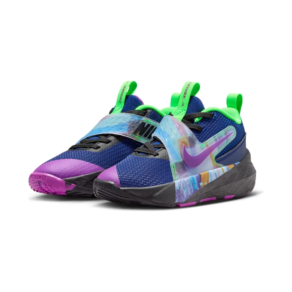 Nike Team Hustle D 12 Blue Void Green Strike Vivid Purple (HV2290-400)