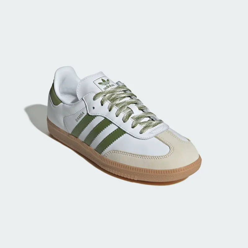 Adidas Samba OG “White Tech Olive Gum” (JS1352)